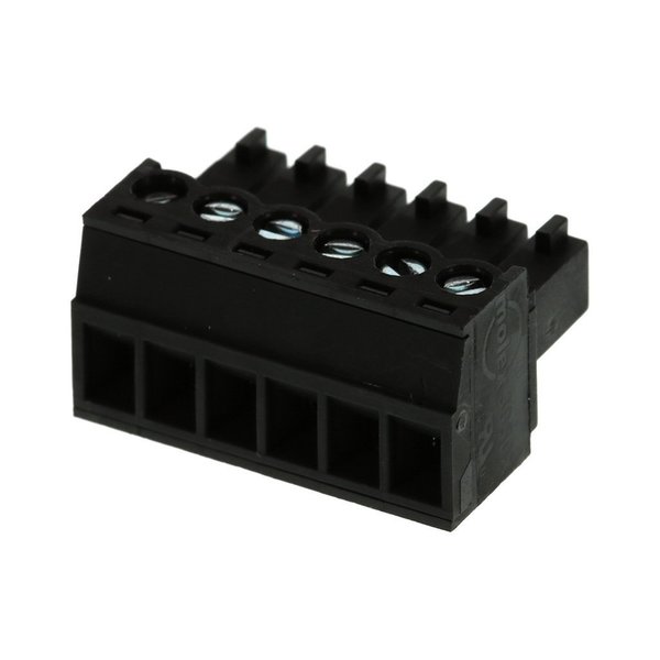 Molex 3.5MM EURO PLUG RA BLK 6CKT 39500-0006